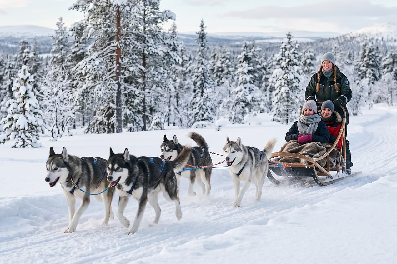 伊納里 狗拉雪橇體驗