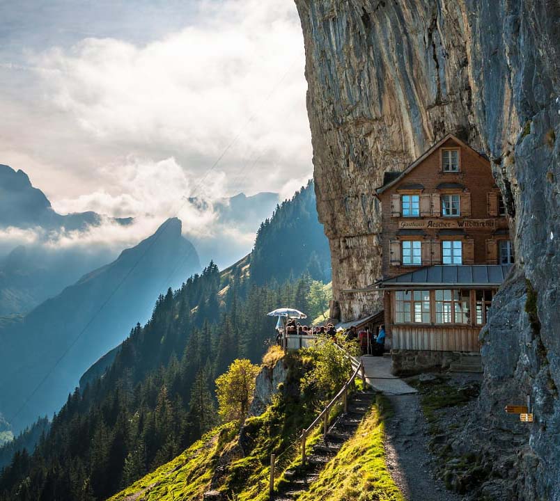 懸崖餐廳 Berggasthaus Aescher