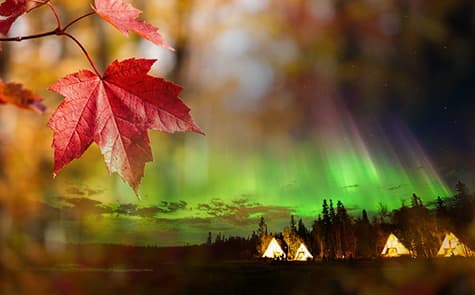 加東最美秋色＋黃刀鎮夢幻極光