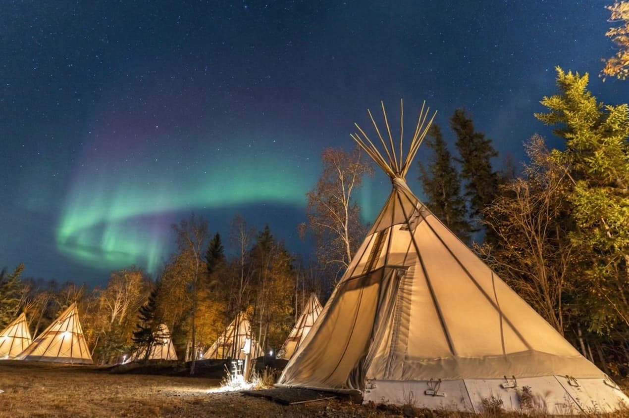 專為觀賞極光而設計的園區